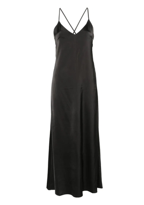 IVY OAK textured V-neck maxi dress - Black