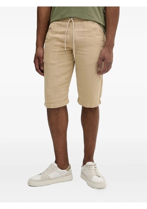 Karl Lagerfeld drawstring linen shorts - Neutrals