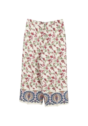 Etro Vintage floral-print wide-leg trousers - Neutrals