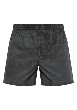 Diesel logo-print swim shorts - Black