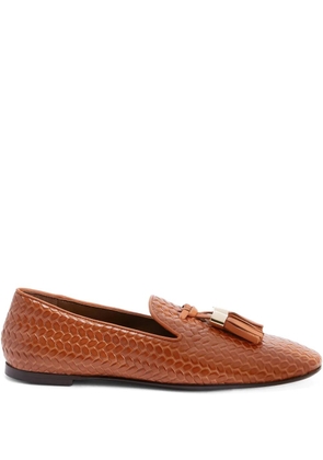 Giuseppe Zanotti GZ-Weave loafers - Brown