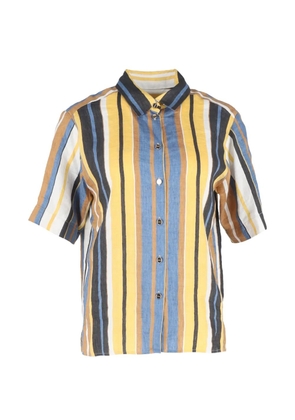 SANDRO striped buttoned shirt - Yellow