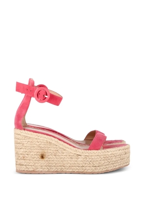 Gianvito Rossi platform buckle espadrille sandals - Pink