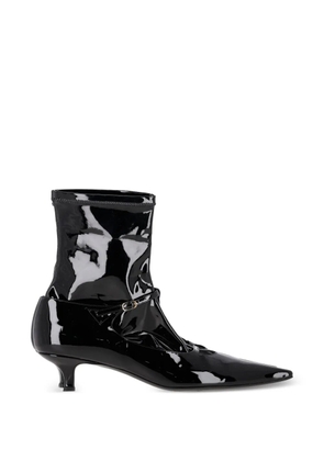 The Row Pre-Owned Cyd buckle ankle boots - Black
