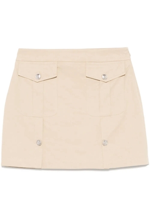 LIU JO adjustable-slits mini skirt - Neutrals