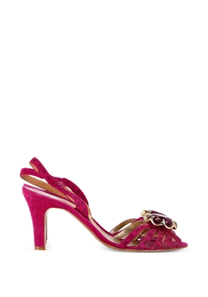 Marc Jacobs Vintage suede slingback sandals - Pink
