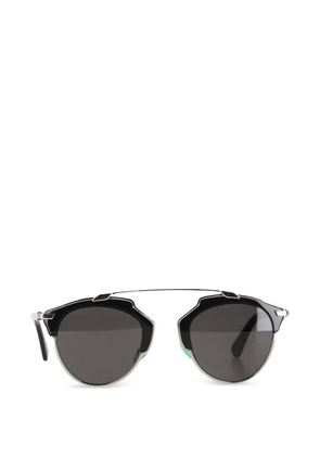 Christian Dior Pre-Owned browline-frame sunglasses - Black