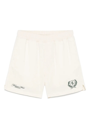 Represent embroidered-logo shorts - Neutrals