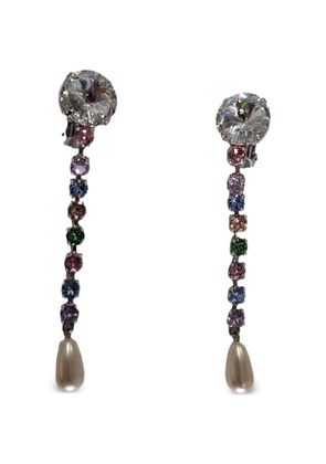 Miu Miu Pre-Owned classic faux-pearl drop earrings - Silver