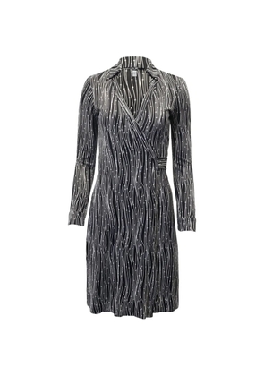 Diane Von Furstenberg Vintage printed V-neck wrap midi dress - Black