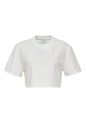 Giambattista Valli embroidered logo cropped T-shirt - White