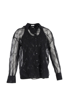 Brunello Cucinelli Vintage sequin-embellished shirt - Black