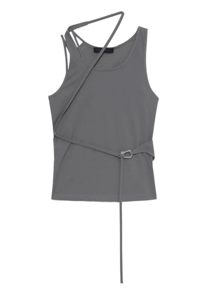 HELIOT EMIL strap-detail draped top - Green