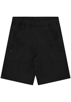 AAPE BY *A BATHING APE® Moonface logo-patch shorts - Black