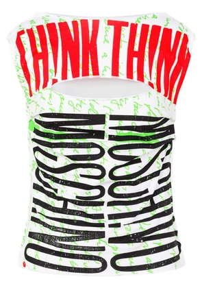 Moschino logo-print T-shirt - Green