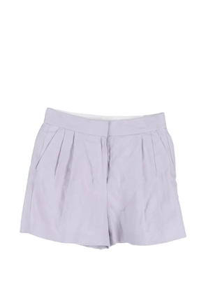 Michael Kors Vintage pleated high-rise shorts - Purple