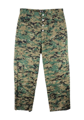 THUG CLUB camouflage-print trousers - Green