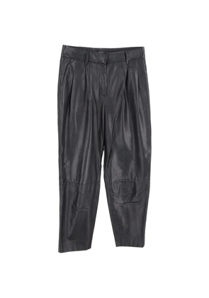 Brunello Cucinelli Vintage leather trousers - Black