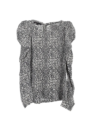 Maje animal-print blouse - White
