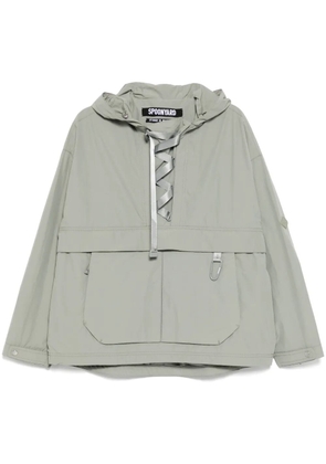 Spoonyard lace-up hooded jacket - Green