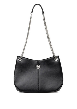 BOSS logo-plaque shoulder bag - Black