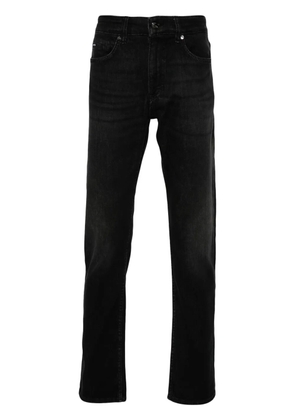 BOSS mid-rise slim-fit jeans - Black