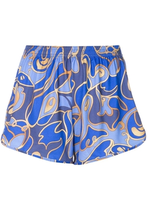 Lygia & Nanny Lee graphic-print shorts - Blue
