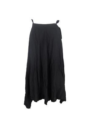 Yohji Yamamoto Pre-Owned belted midi skirt - Black