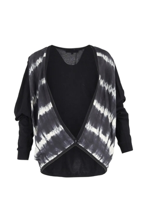 SANDRO tie-dye cardigan - Black