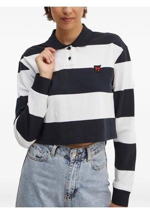DKNY striped polo top - Black