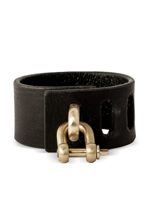 Parts of Four Restraint Charm leather bracelet - Black
