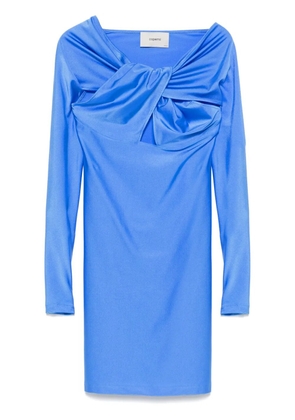 Coperni twisted cut-out mini dress - Blue