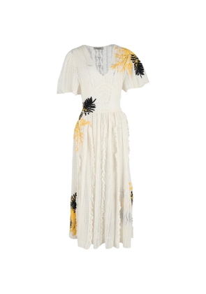 Valentino Garavani Pre-Owned crochet-embroidered maxi dress - White