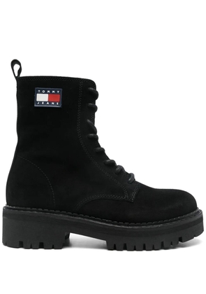 Tommy Jeans suede boots - Black
