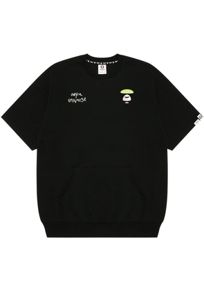 AAPE BY *A BATHING APE® logo-print T-shirt - Black