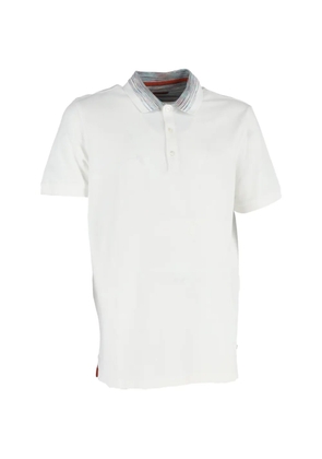 Missoni Pre-Owned Zigzag collar polo shirt - White
