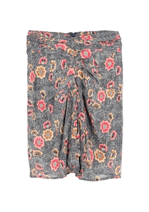 Isabel Marant Vintage floral-motif skirt - Blue