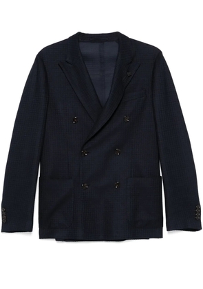 Lardini brooch-detail blazer - Blue