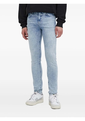 Karl Lagerfeld Jeans graphic-pocket skinny jeans - Blue