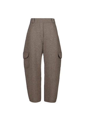 Lisa Yang Azaria cargo knitted trousers - Brown