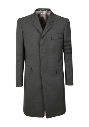 Thom Browne 4-Bar mid-length coat - Grey
