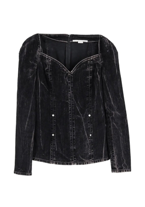 Stella McCartney Pre-Owned denim studded blouse - Black