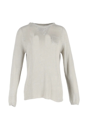 Max Mara long-sleeve crew-neck sweater - Grey