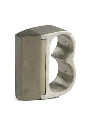 Parts of Four Plate Double ring - Silver
