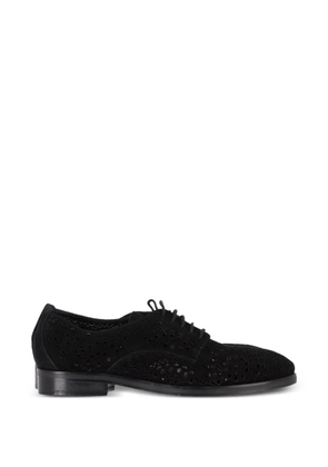 Alaïa Pre-Owned laser-cut oxford shoes - Black