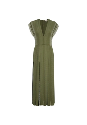 Zeus+Dione Selene V-neck midi dress - Green