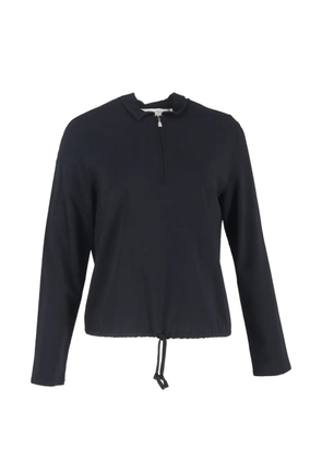 Max Mara half-zipped drawstring sweater - Black