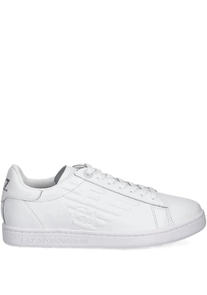Ea7 Emporio Armani logo-debossed sneakers - White