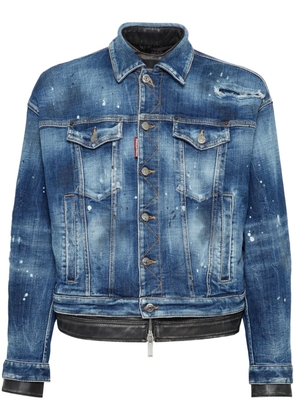 DSQUARED2 layered denim jacket - Blue
