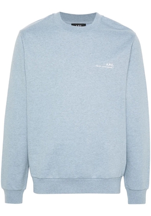 A.P.C. logo-print sweatshirt - Blue